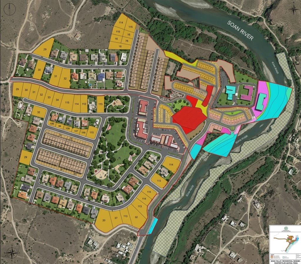 Tele Town master plan aerial view